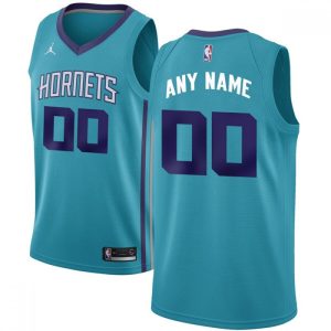 Youth Charlotte Hornets Light Blue Custom Jersey