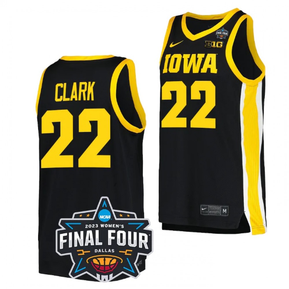 Youth Iowa Hawkeyes #22 Caitlin Clark Black College Stitched Basketball Jersey 1