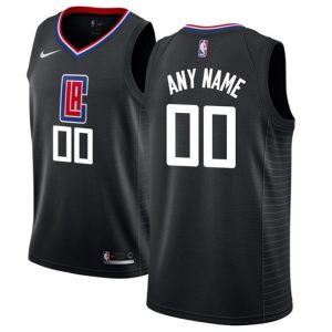 Youth LA Clippers Black Custom Jersey
