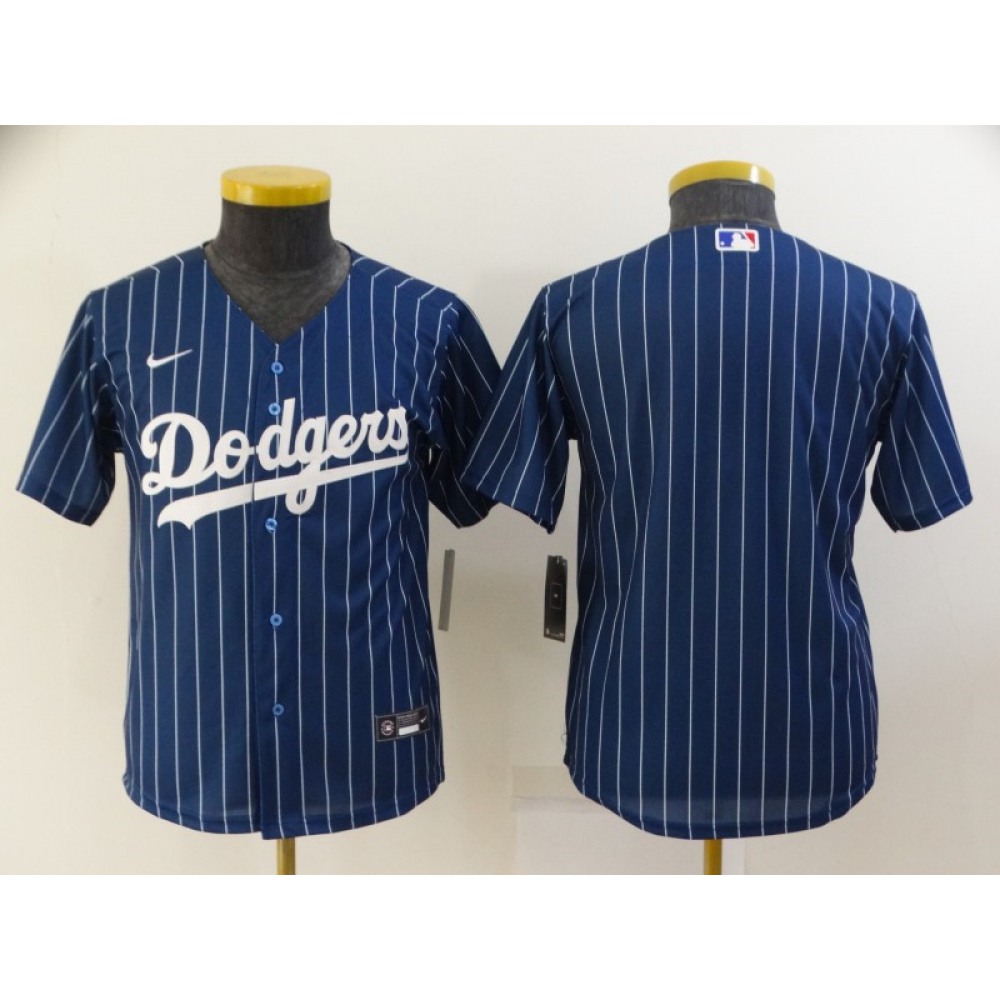 Youth Los Angeles Dodgers Blank Blue Stitched Jersey 1