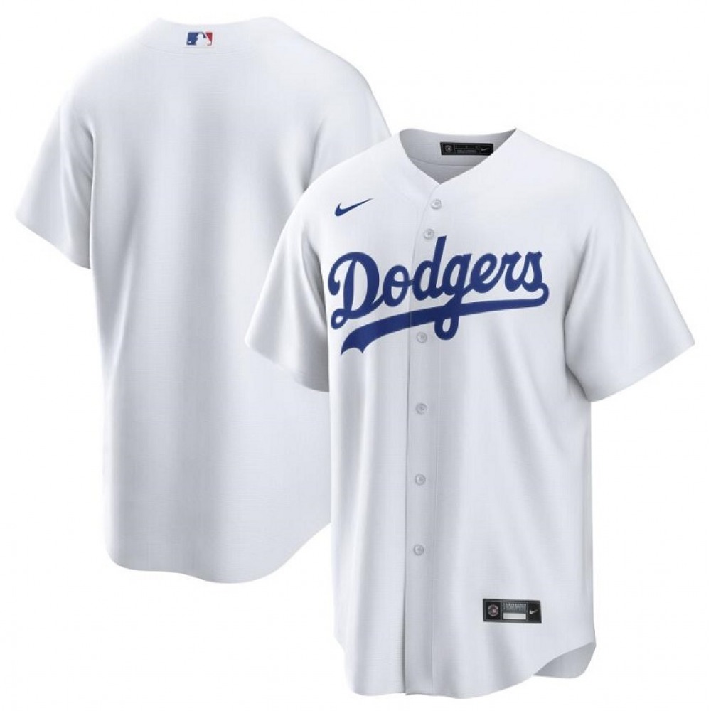 Youth Los Angeles Dodgers Blank White Stitched Baseball Jersey 1