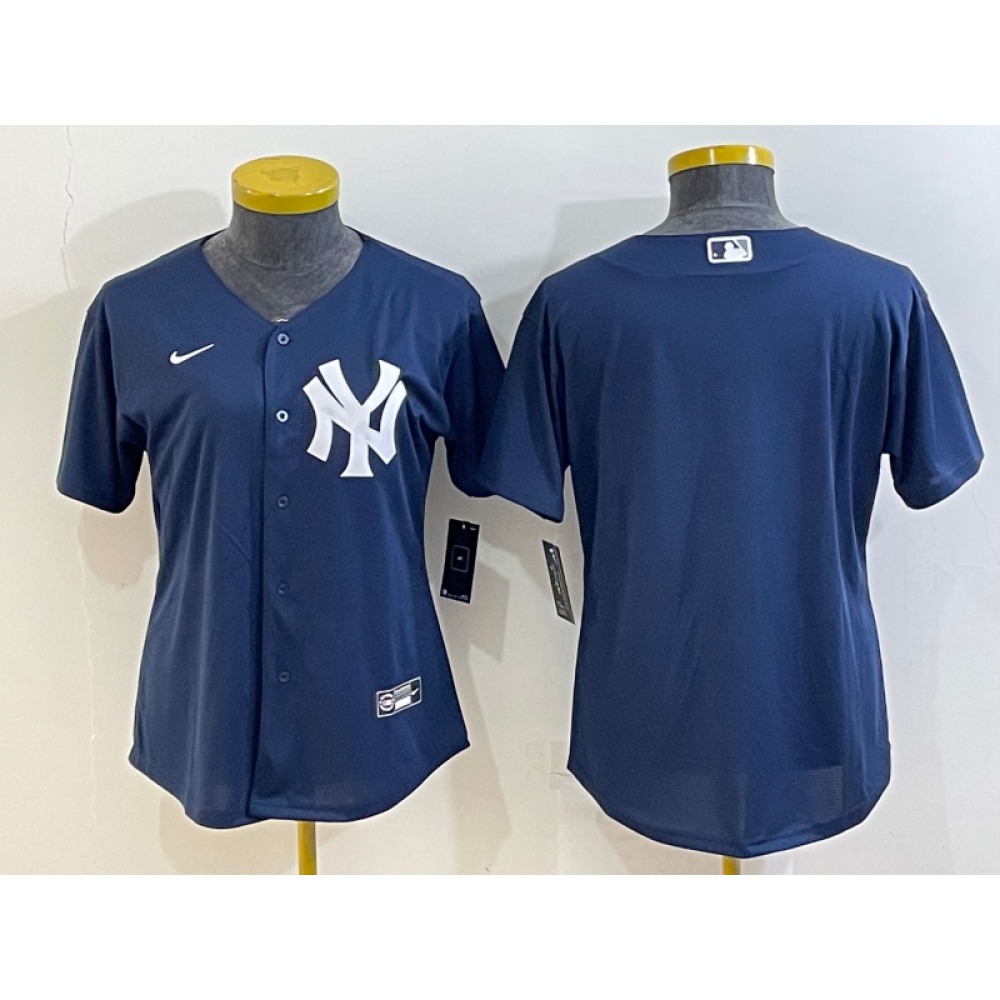 Youth New York Yankees Blank Navy Stitched Jersey 1