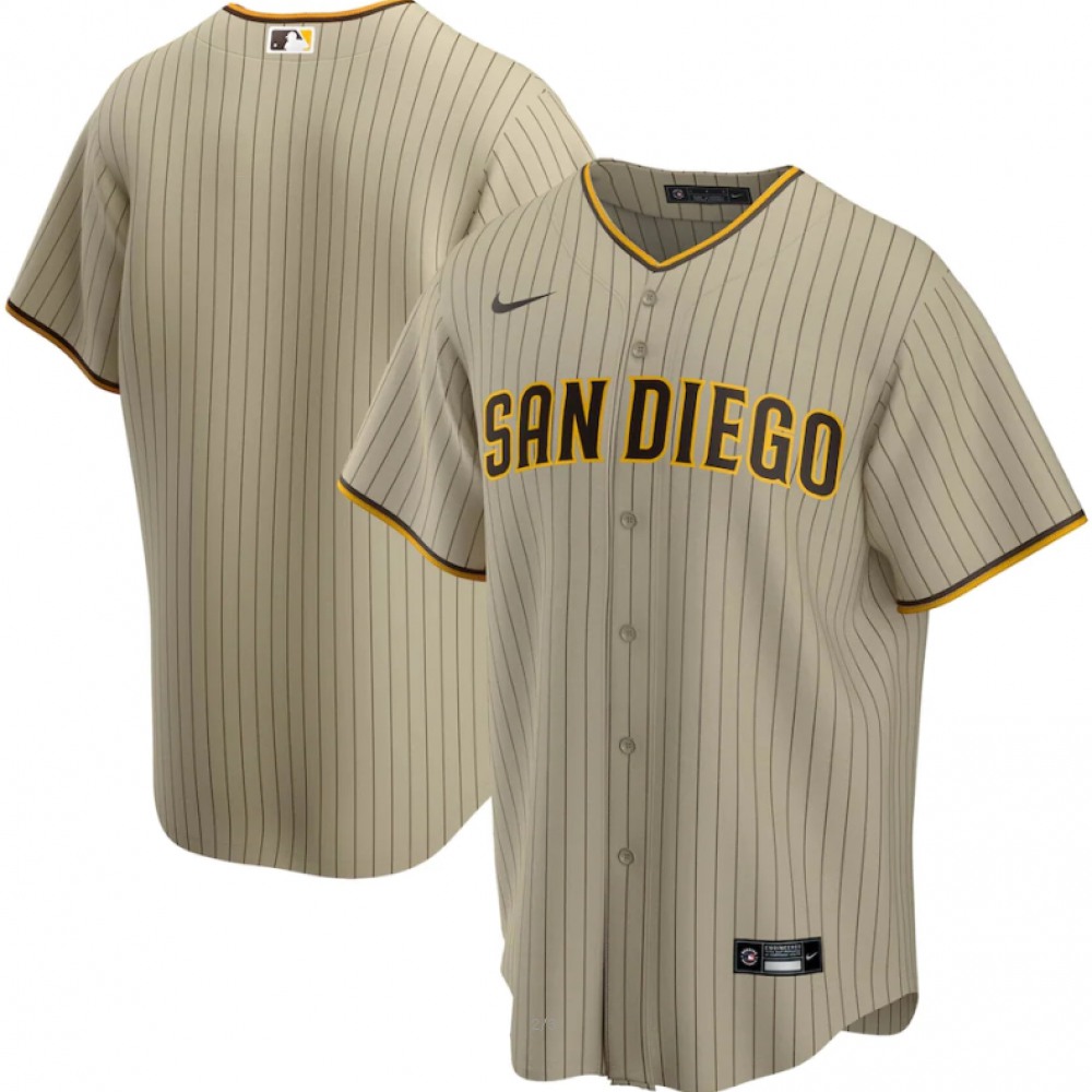 Youth San Diego Padres Blank Brown Stitched Baseball Jersey 1