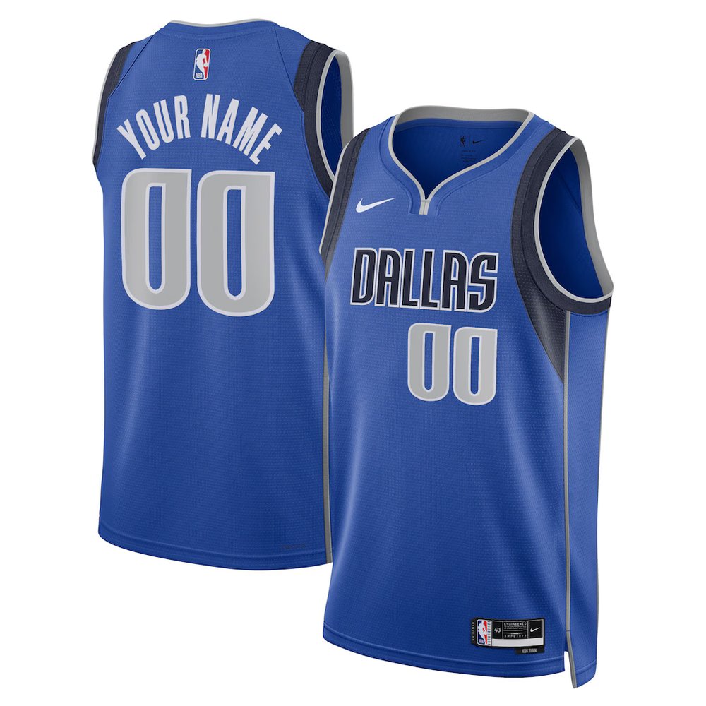 Men's Dallas Mavericks Nike Blue Swingman Icon Edition Custom Jersey 1