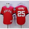 indians #25 Jim Thome Red 1978 Turn Back The Clock Stitched MLB Jersey