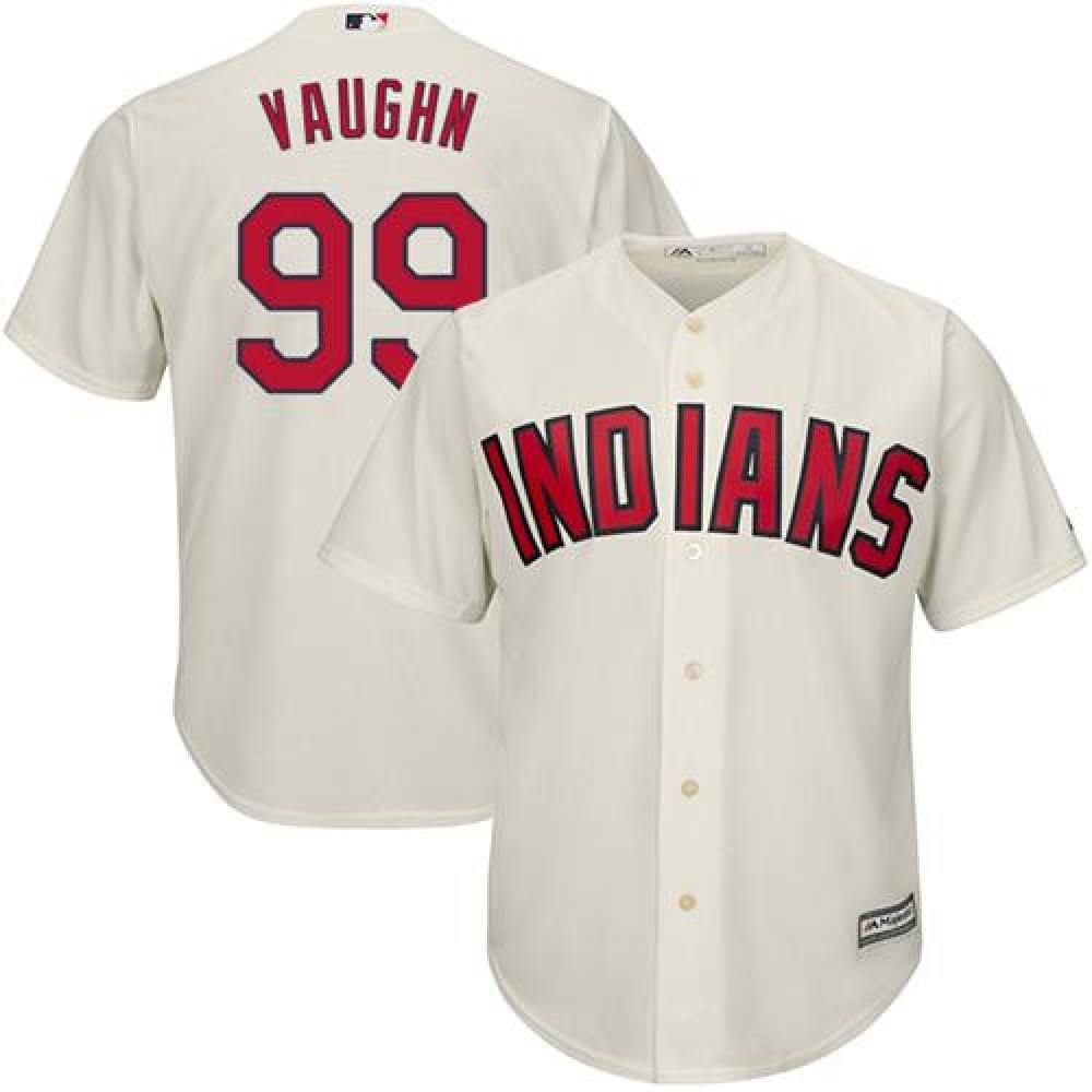 indians #99 Ricky Vaughn Cream Alternate Stitched Youth MLB Jersey 1