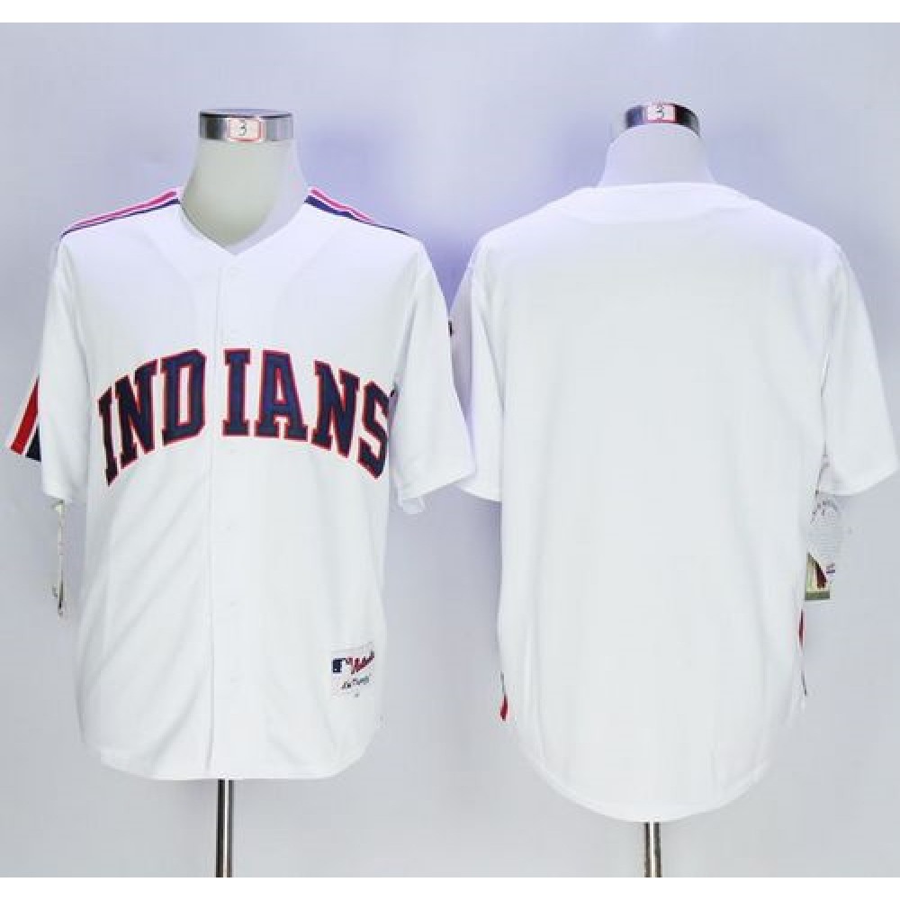 indians Blank White 1978 Turn Back The Clock Stitched MLB Jersey 1